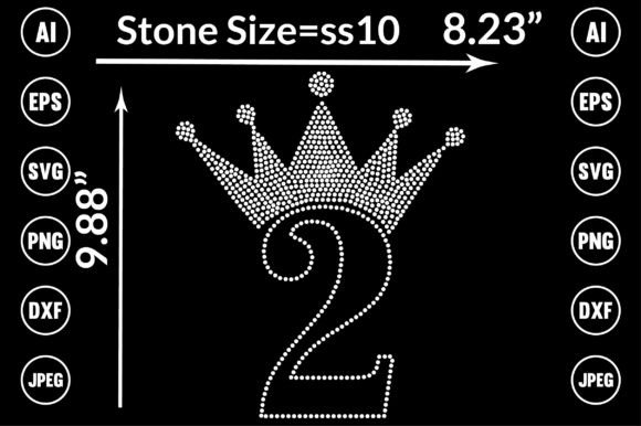 2 Birth Rhinestone Templates: Graphics for T-Shirt Designs