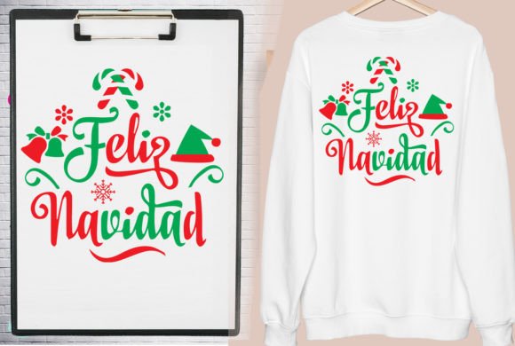 Feliz Navidad Sweater Design: Graphics for T-Shirt Designs