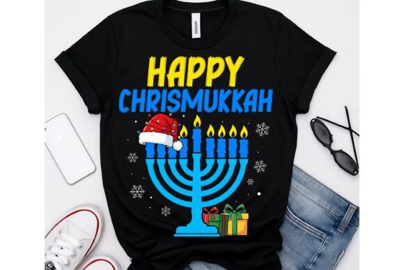 Happy Chrismukkah PNG for Graphics & T-Shirt Designs