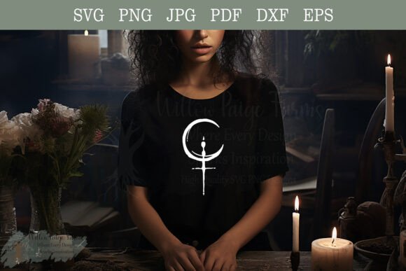 Lilith Symbol SVG: Gothic Graphics for T-Shirt Designs