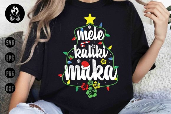 Mele Kalikimaka Graphics for T-Shirt Designs