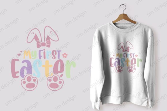 My First Easter SVG Typography Design for Graphics & T-Shirt Designs