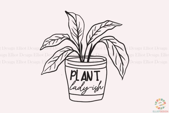 Plant Lady-ish Gardening Design PNG SVG for Graphics