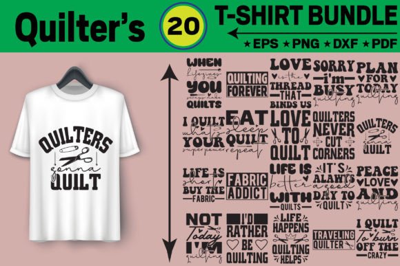 Quilters T-Shirt Graphics for Blog Design