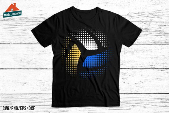 Retro Halftone Volleyball Graphics for T-Shirt Designs