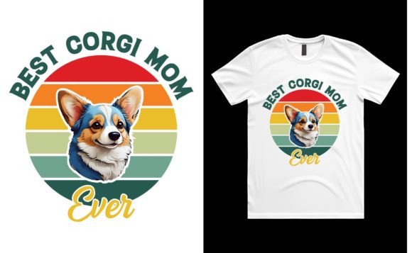 Review: Best Corgi Mom Ever T-shirt Design
