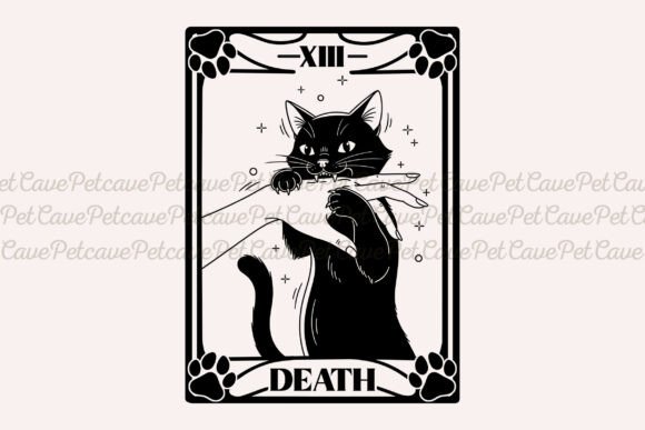 Review: Tarot Card Death Design Funny Cat PNG
