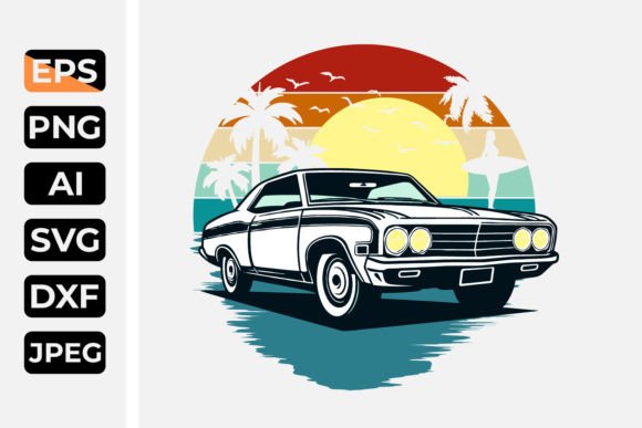 Reviewing the Retro Vintage Car T-shirt Design for Stitch