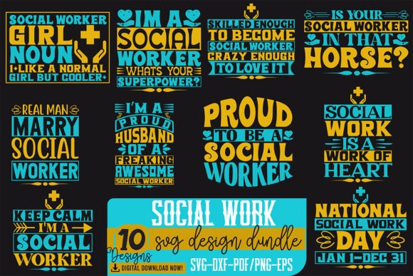 Social Work Graphics for T-Shirt Designs
