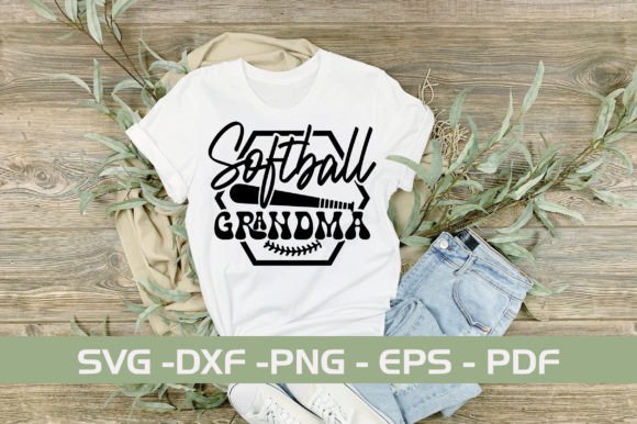 Softball Grandma SVG: Graphics for T-Shirt Designs