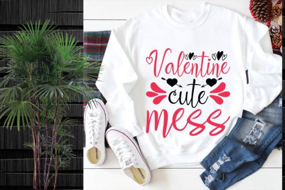 Valentine Cute Mess SVG Design Graphics & T-Shirt Designs