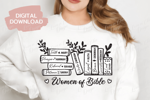 Women of the Bible SVG: Graphics for T-Shirt Designs